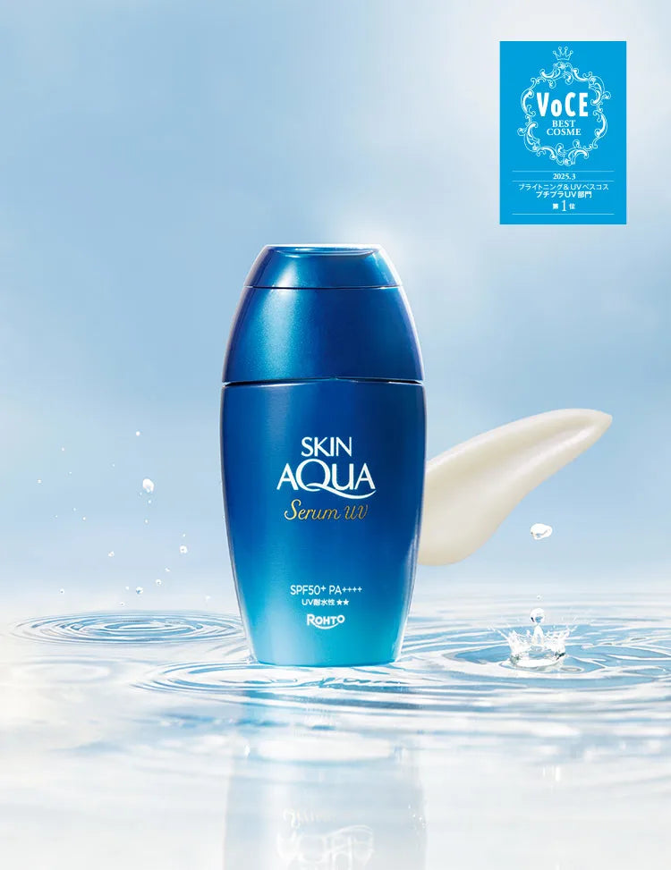 Rohto Skin Aqua Hyaluronic Serum UV Sunscreen Gel SPF50+ 70g