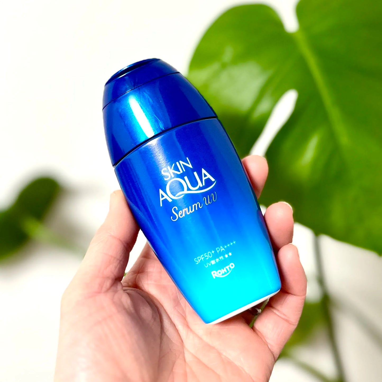 Rohto Skin Aqua Hyaluronic Serum UV Sunscreen Gel SPF50+ 70g